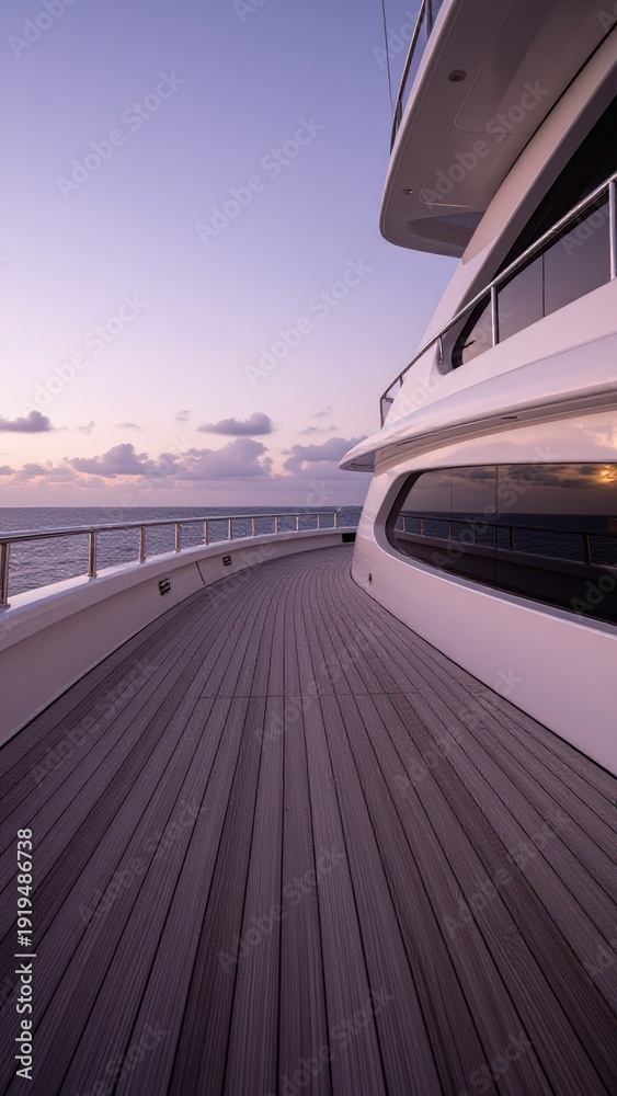 custom made wallpaper toronto digitalLuxury Yacht Deck at Sunset Premium Lifestyle and Travel Stock Photo sea