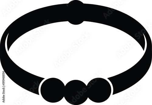 Bracelet silhouette vector art Illustration