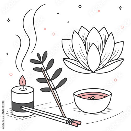 Simple Calm Still Life Scene