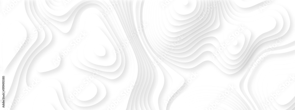 Fotografie Vector lines seamless pattern sea map topography design