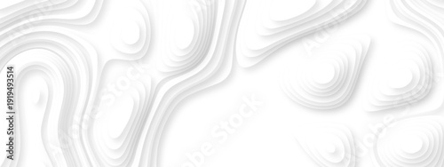 Vector lines seamless pattern sea map topography design. White wave paper curved reliefs Contour maps. Discovery topographic texture backdrop landscape earth style trail map geography design.	