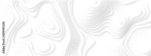 Vector lines seamless pattern sea map topography design. White wave paper curved reliefs Contour maps. Discovery topographic texture backdrop landscape earth style trail map geography design.	