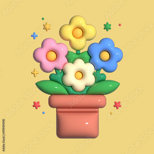 flowers in a pot