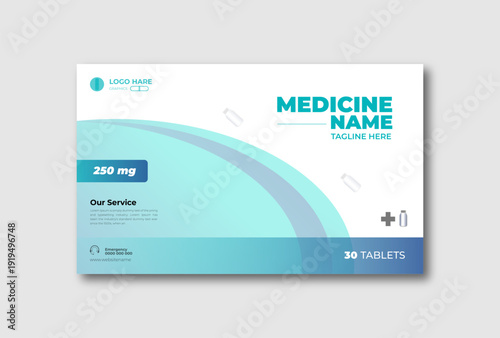 Medicine Name Banner Design Template