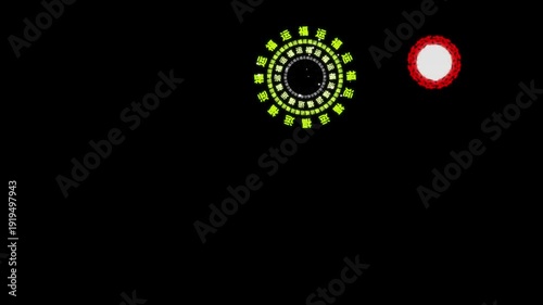 green glowing light bulb black background 