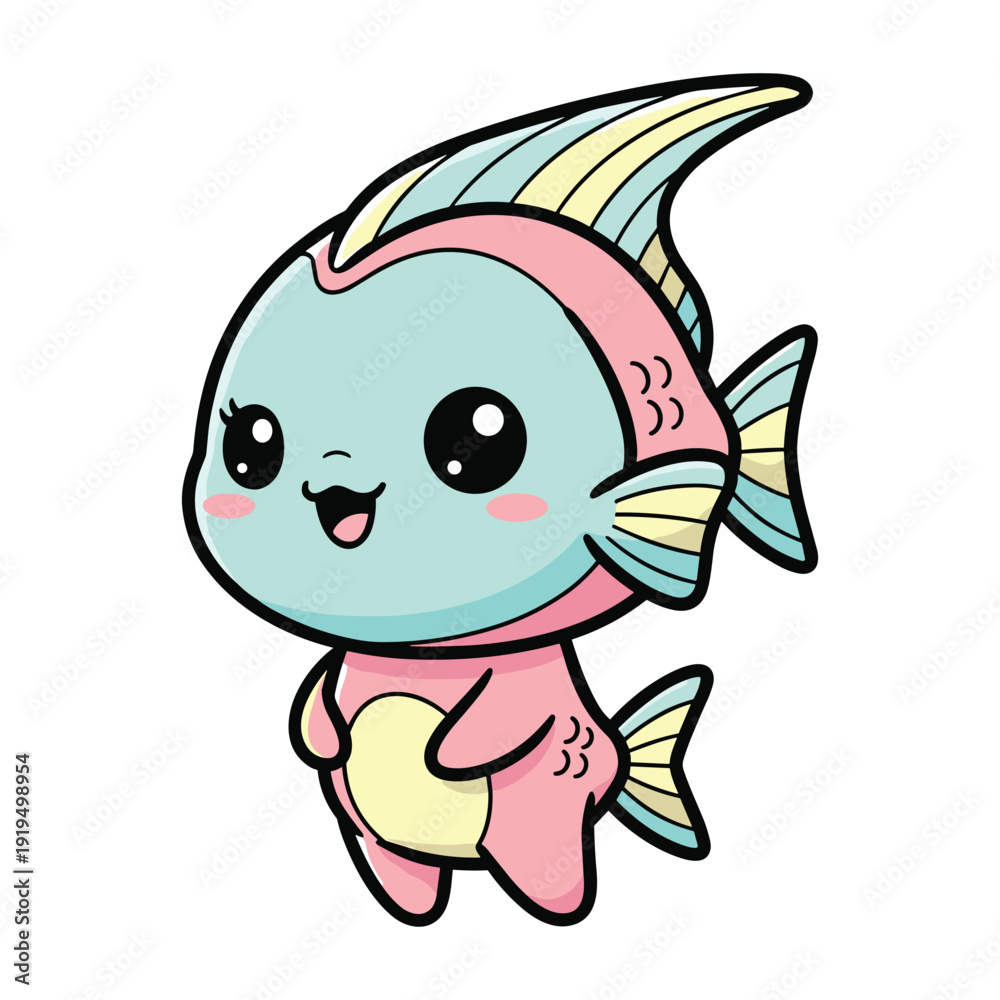 Obraz premium Cute Dolphin Vector Illustration