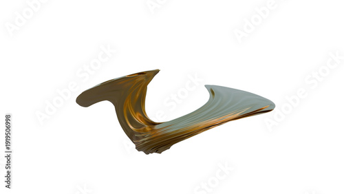 abstraction of waves made of liquid gold