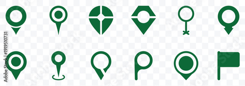 Set of map pin location icons. Modern map markers. Map pin place marker. Location icon. Map marker pointer icon set. eps 10