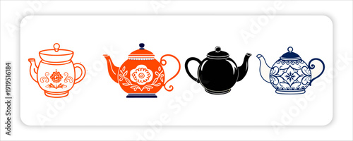 Teapot and Outline, Watering Cans, Elegant Tulip Flower, Skincare or Cosmetic Product, Desk Fans, Coca-Cola Bottle, Colorful Bird