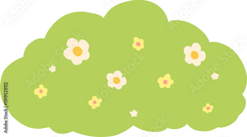 봄과 여름을 위한 꽃나무 일러스트