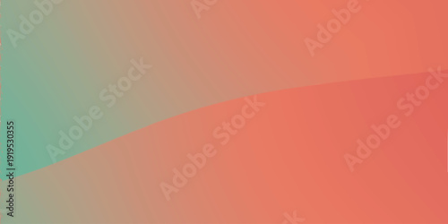 Abstract teal orange silky fluid design.