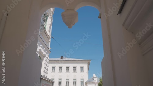 Old building in the city, building facade