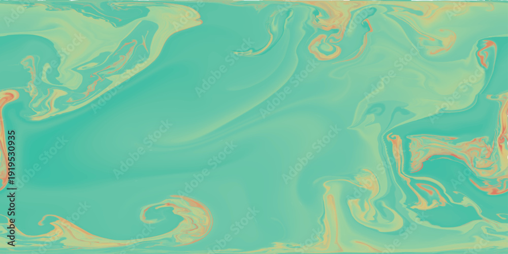 Fototapeta premium Teal orange liquid blend with vibrant smooth tones.