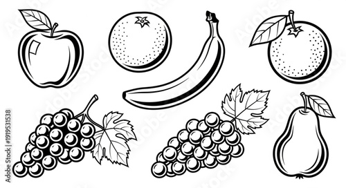 set of fruits
