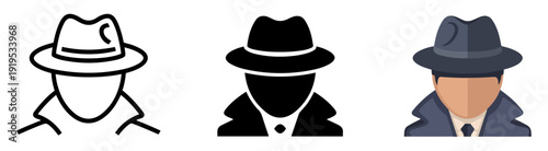 spy detective anonymous avatar icon