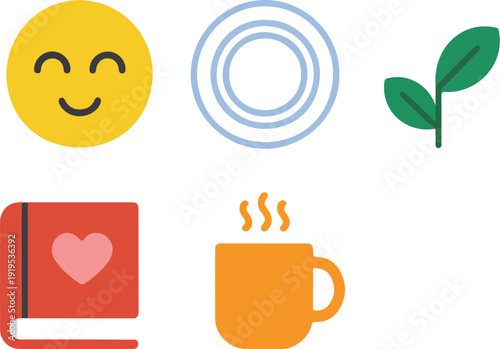 Emoji & Expressions Outline Icon Set  Feelings, Activities, and Items