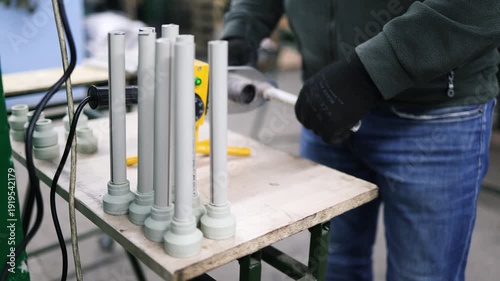 Military ammunition being manufactured. 3D printing of rocket wings for drones: innovative, inexpensive tech reshaping warfare. Enables easily scaled production of expendable kamikaze or bomb-dropping