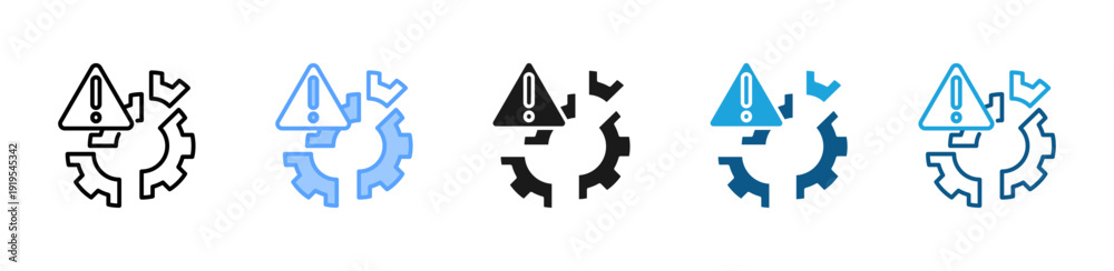 Фотография Failure Modes icon set multiple style collection