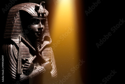 Konstfotografi A historical egyptian sarcophagus with a mummy inside