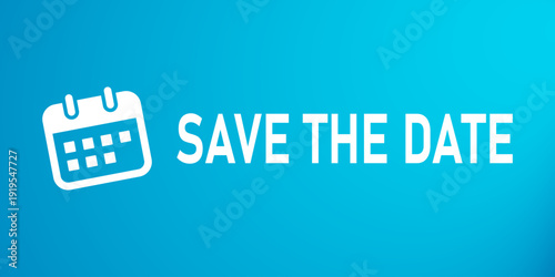 Save The Date Label With Calendar Icon