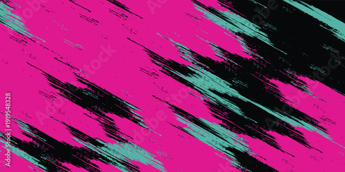 Car sticker wrap banner abstract sporty lines pink blue greenish grunge color combination brush storm thunder modern.