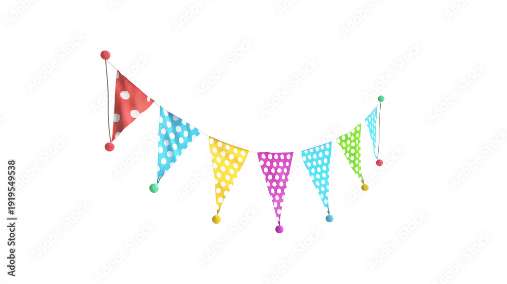 Obraz premium birthday flag png