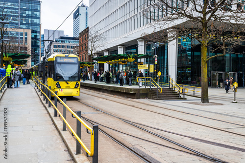 St Peters Square Tram Stop Manchester