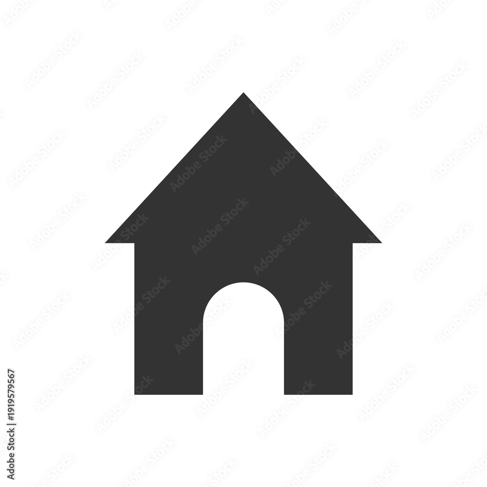 Fototapeta premium Black home icon, house symbol. House icon, home logo symbol construction, residential icon. 