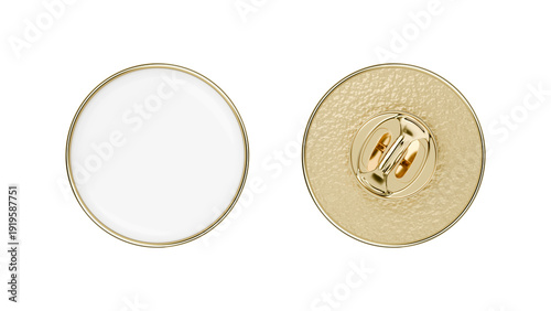 Fotografía Round enamel metal pin mockup