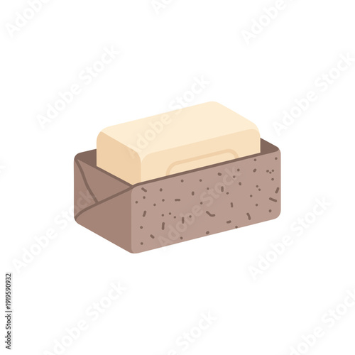 Soap Bar in Recycled Paper Eco Packaging Icon