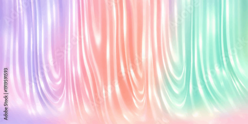 Abstract colorful background vector illustration featuring soft flowing silk waves and pink blue fractal lines for a digital motion art wallpaper