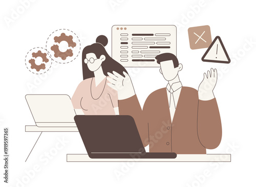 Access denied isolated cartoon vector illustrations.