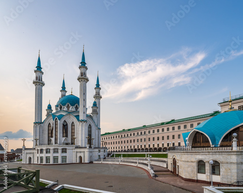 Kul Sharif mosque in Kazan Kremlin, Tatarstan, Russia. It is tourist attraction of Kazan.