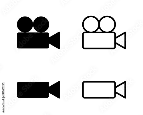 Movie camera icons