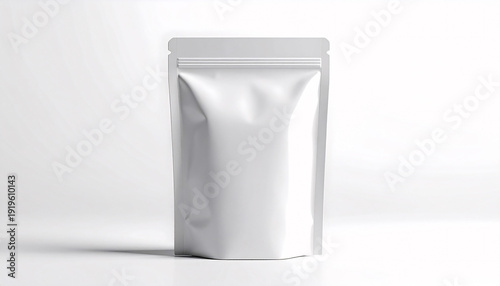 white plastic pouch container