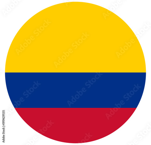 Free Download button flag of Colombia icon vector illustration  - GFXLoad