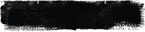 Grunge Paint stripe . Vector brush Stroke . Distressed banner . Black isolated paintbrush collection . Modern Textured shape . Dry border in Black . Vector streak. Hand drawn underline, highlighter.