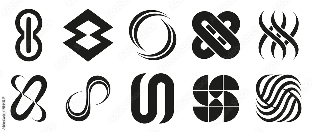 Photos Abstract vector logos collection