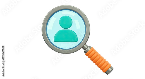 Magnifying Glass with User Icon