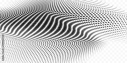 Abstract AI Particle Wave Background. Modern Trendy design in Vector Illustration