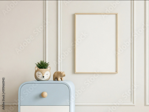 Kids frame mockup interior