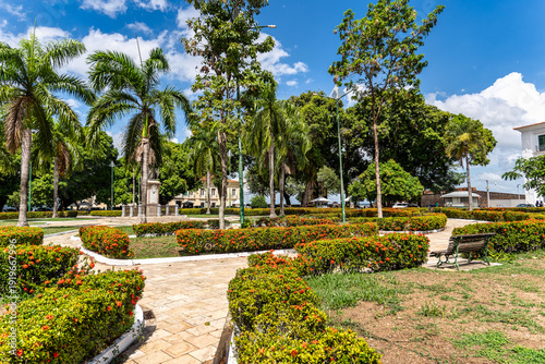 Dom Frei Caetano Brandao Square at Belem Para Brazil.