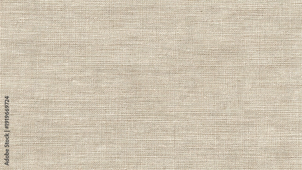 Fototapeta premium Neutral Tan Burlap Fabric Texture Background