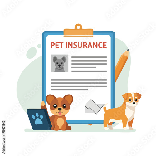 Pet Insurance Application Form with Dogs
