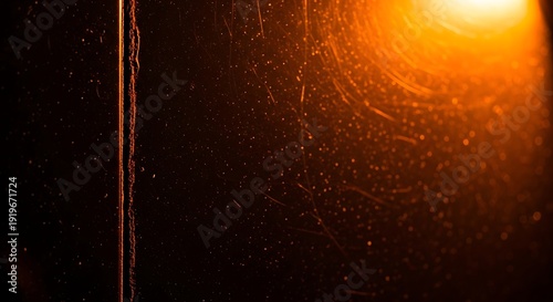 Warm Light on Dirty Window