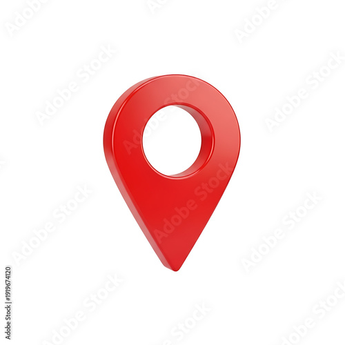 Free Download A red map pin icon on a black background with a transparent background - GFXLoad