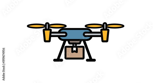 Drone with Camera Attached.