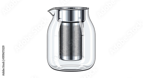 Glass Tea Infuser Pitcher.