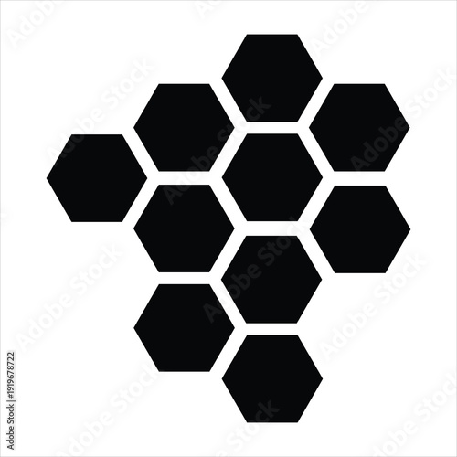 Honeycombs icon isolated vector Illustration. Vector pictogram for web and app