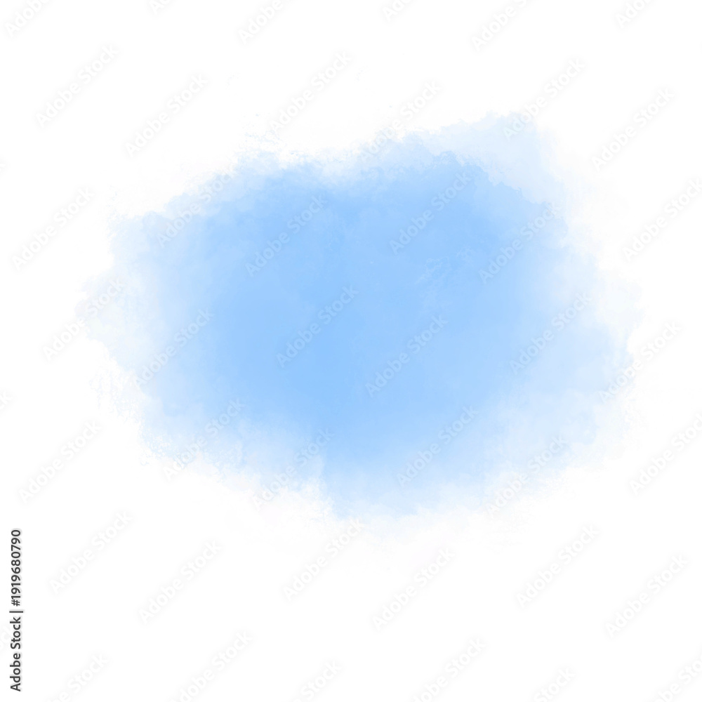Fototapeta premium Watercolour blue icon
